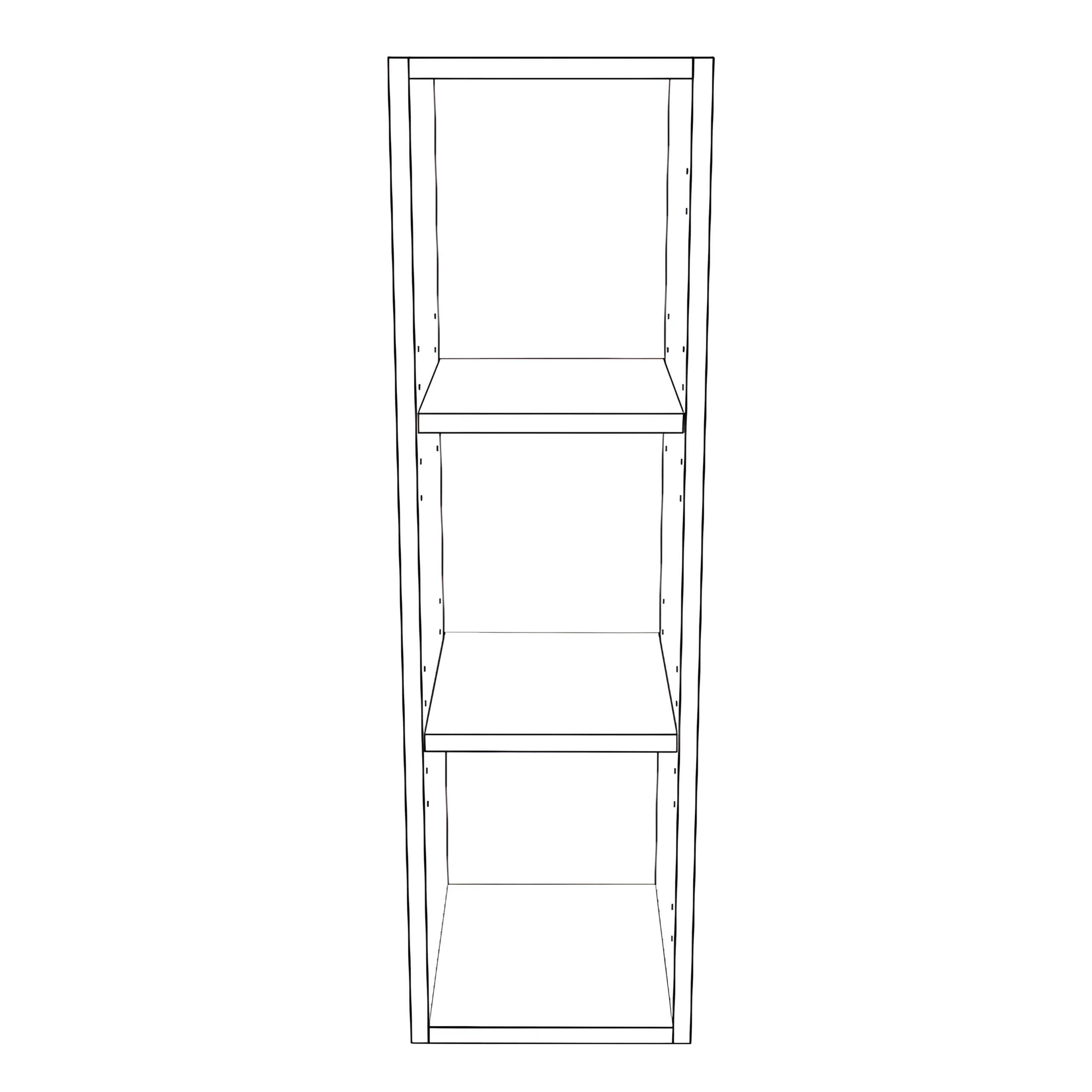 9" Wide x 34" High Wall Cabinet - Painted Doors - Image 2