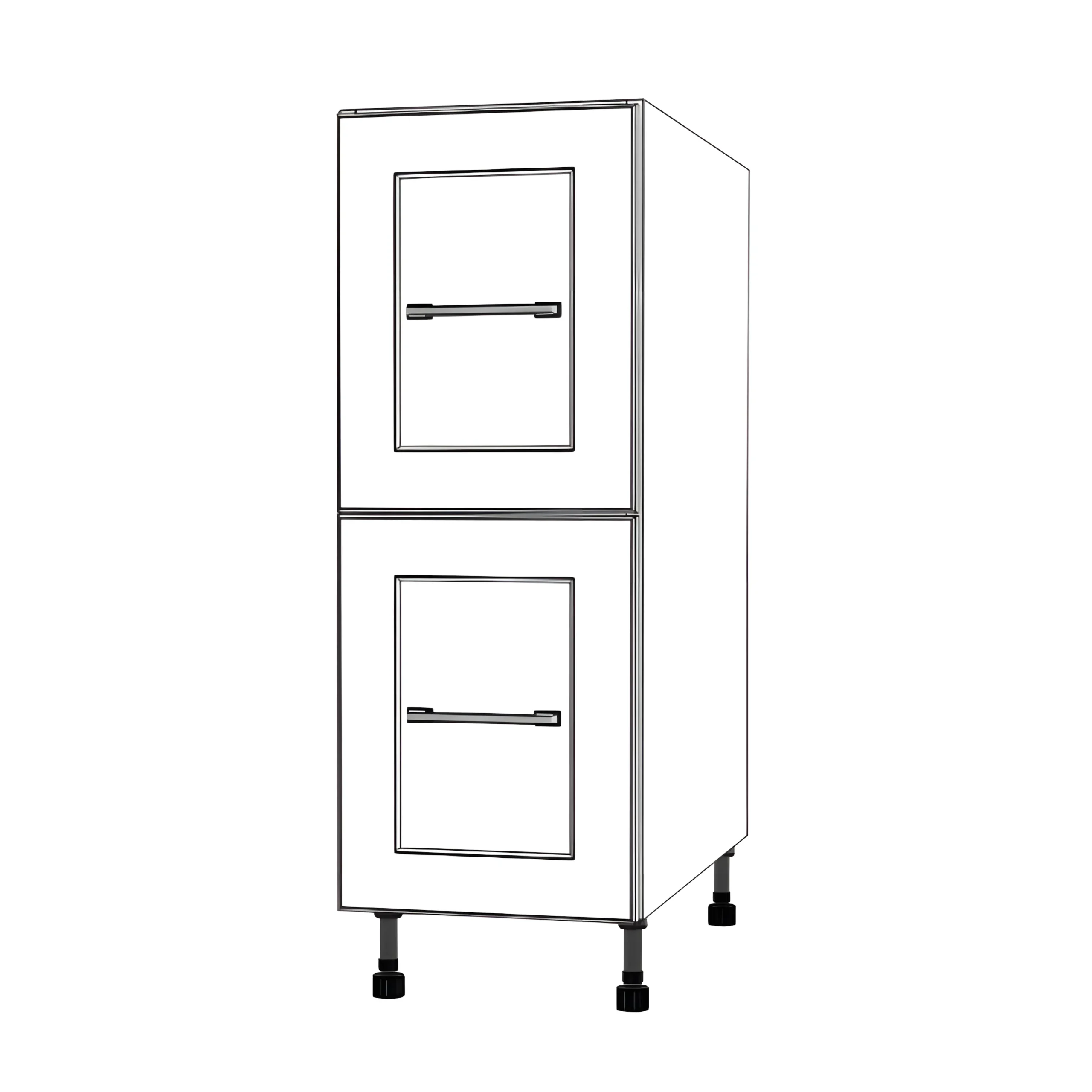 12" Wide Drawer Cabinet - Painted Doors