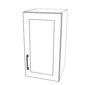 13" Wide x 24" High Wall Cabinet - Thermofoil Doors