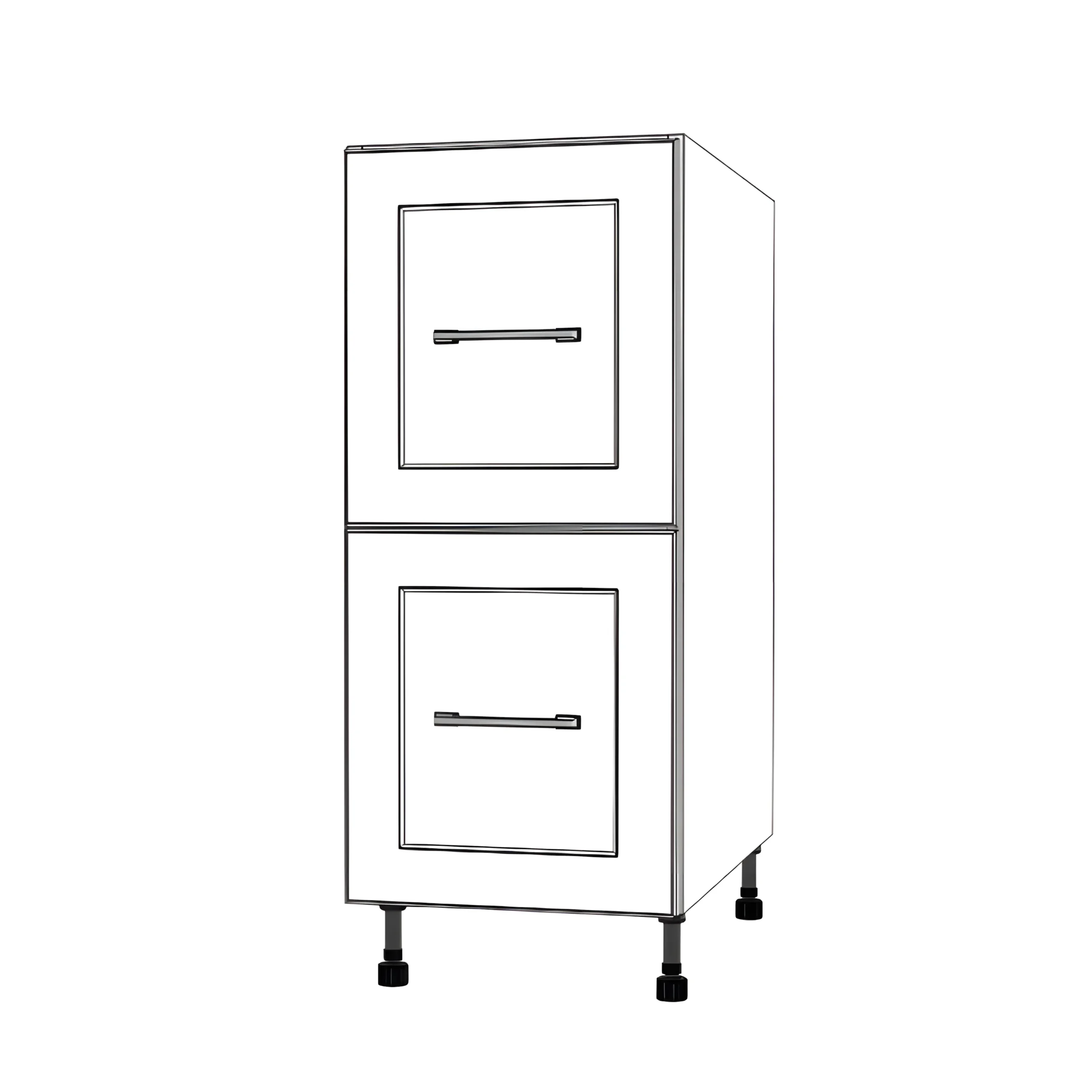 14" Wide Drawer Cabinet - Painted Doors - Image 2
