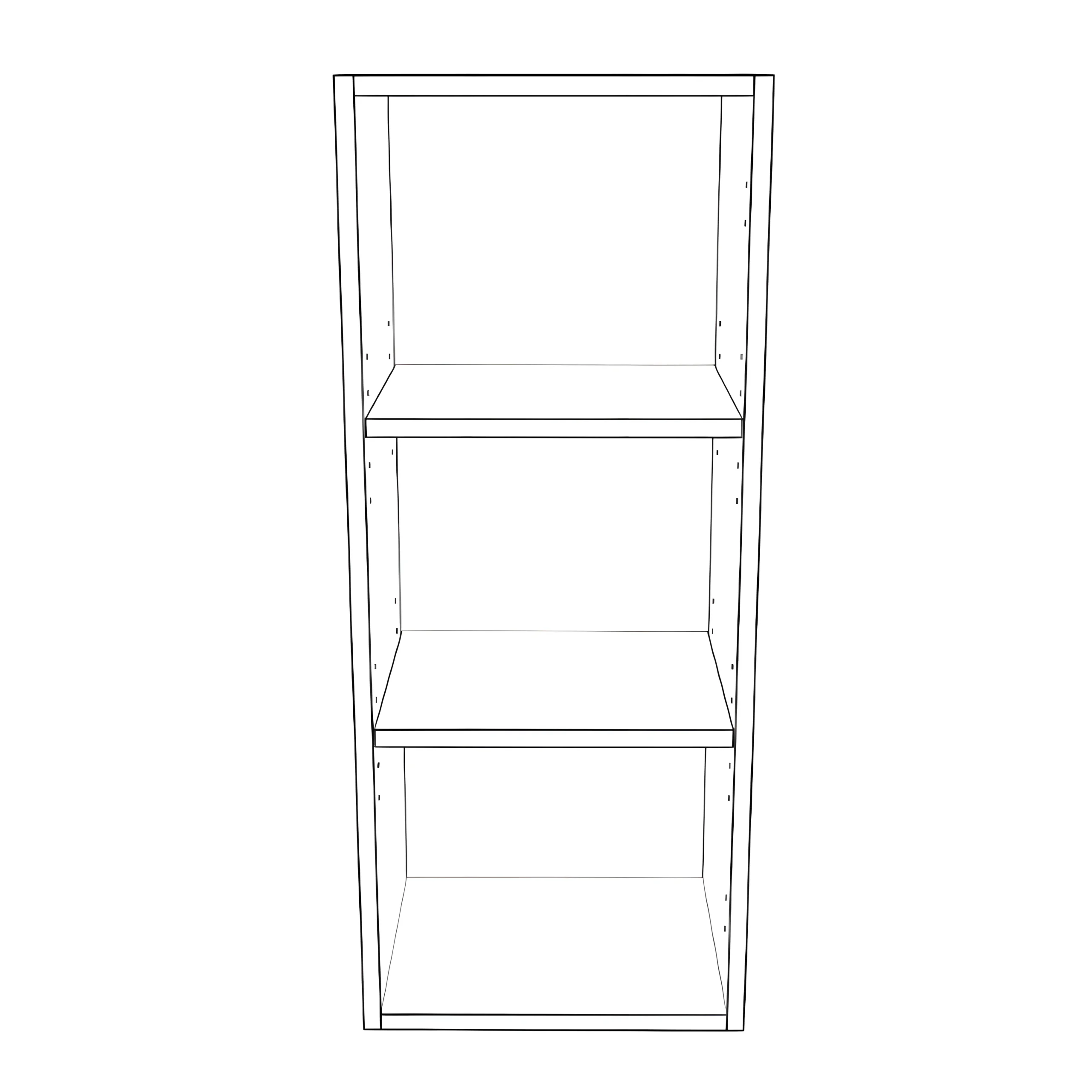 14" Wide x 34" High Wall Cabinet - Painted Doors - Image 2