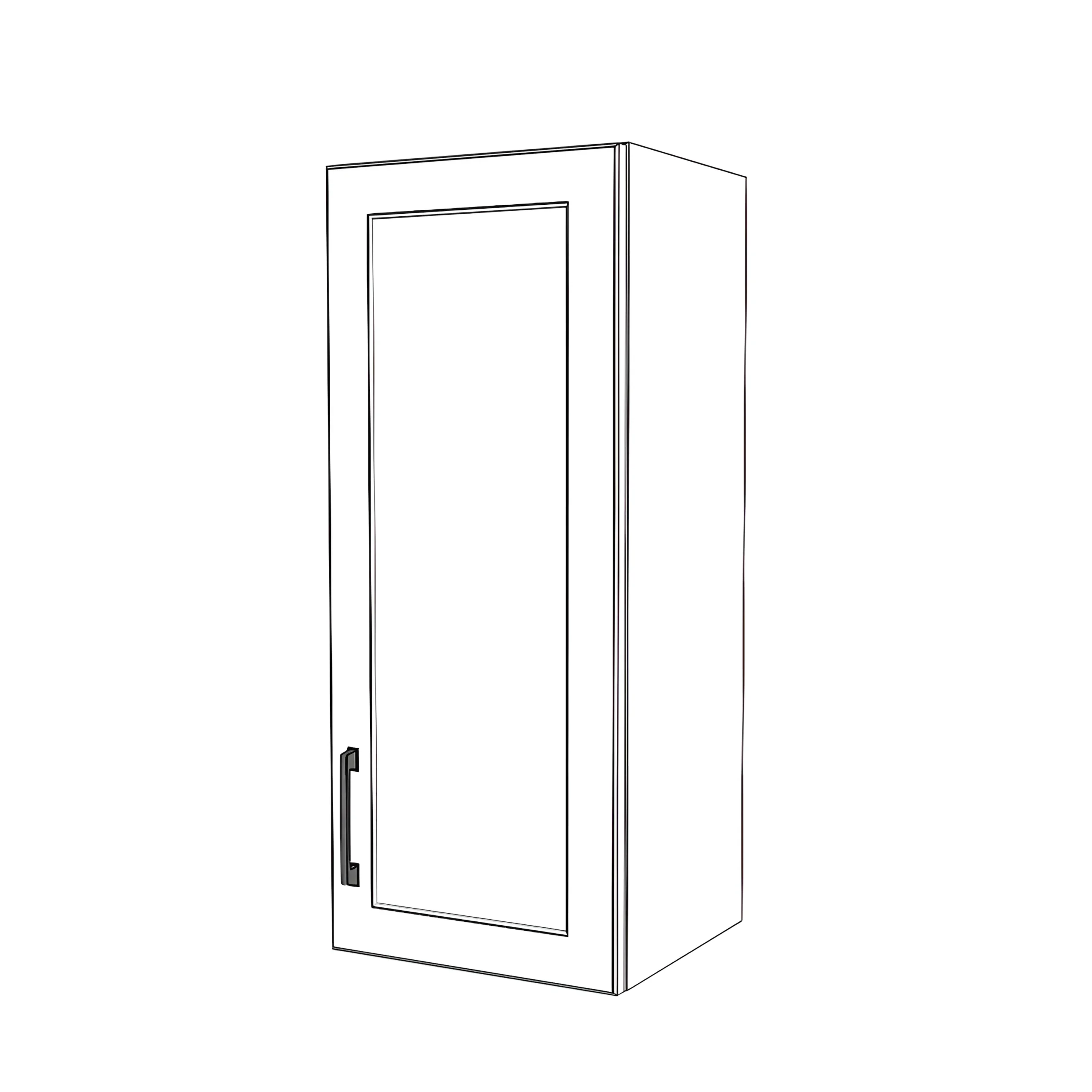 14" Wide x 34" High Wall Cabinet - Painted Doors