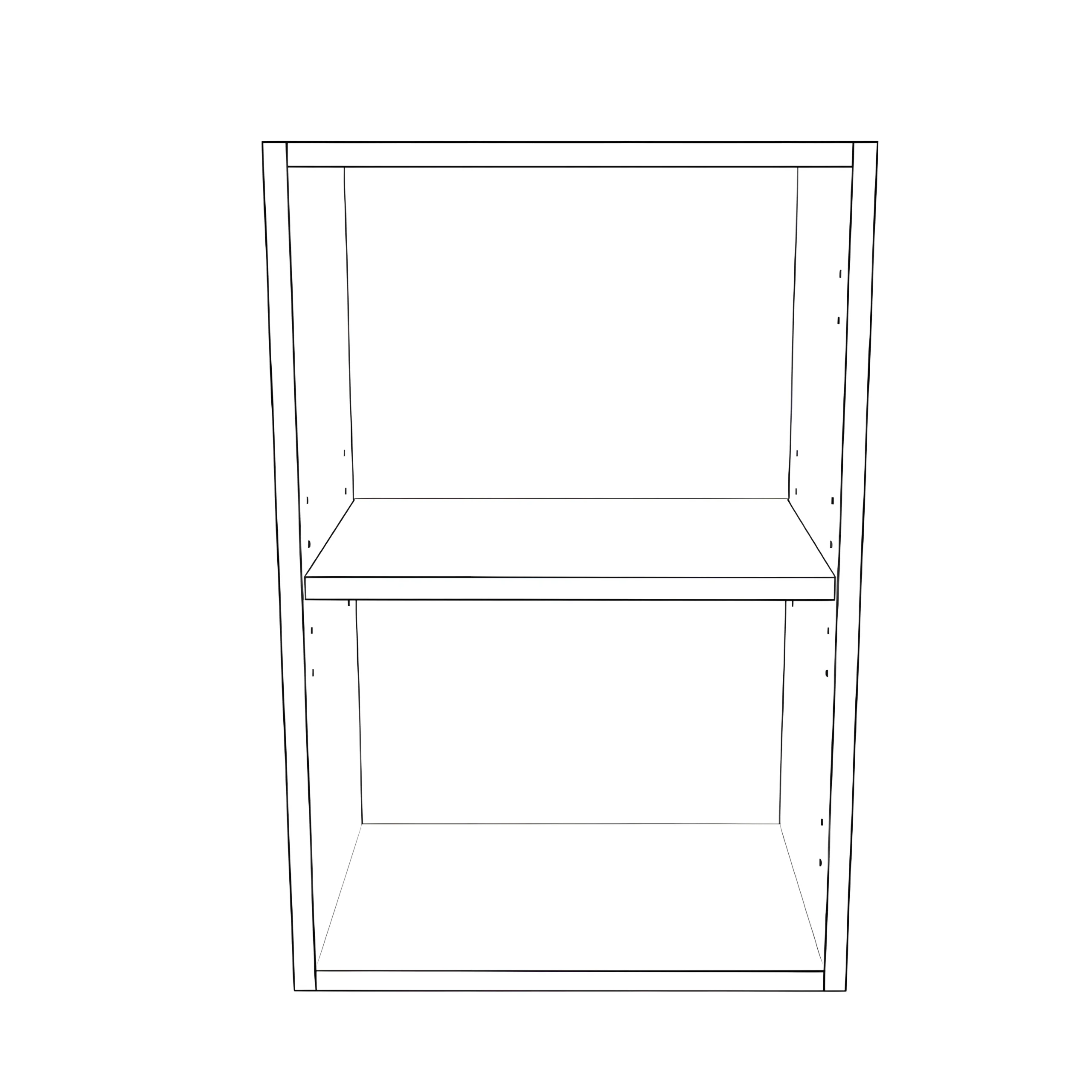 16" Wide x 24" High Wall Cabinet - Thermofoil Doors - Image 2