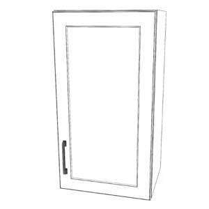 16" Wide x 30" High Wall Cabinet - Painted  Doors