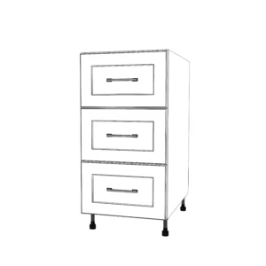 17" Wide Drawer Cabinet - Painted Doors