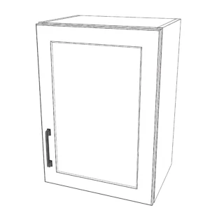 17" Wide x 24" High Wall Cabinet - Painted Doors