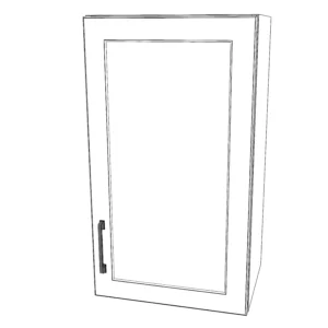 17" Wide x 30" High Wall Cabinet - Painted  Doors