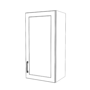 17" Wide x 34" High Wall Cabinet - Painted Doors