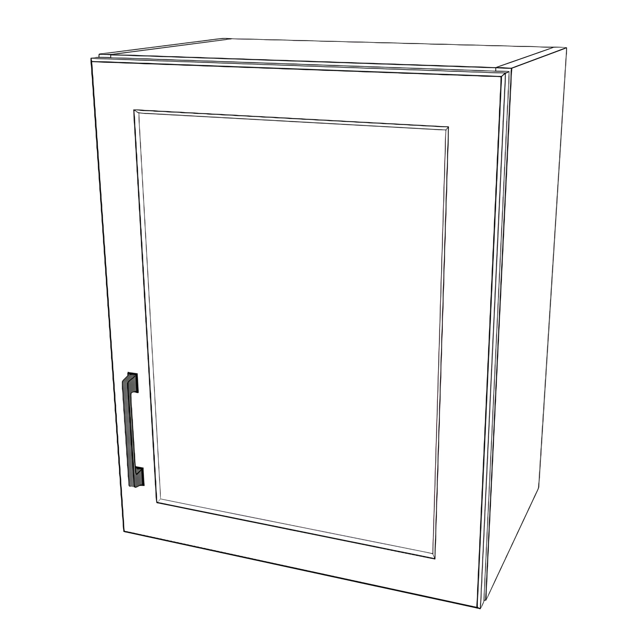 19" Wide x 24" High Wall Cabinet - Thermofoil Doors
