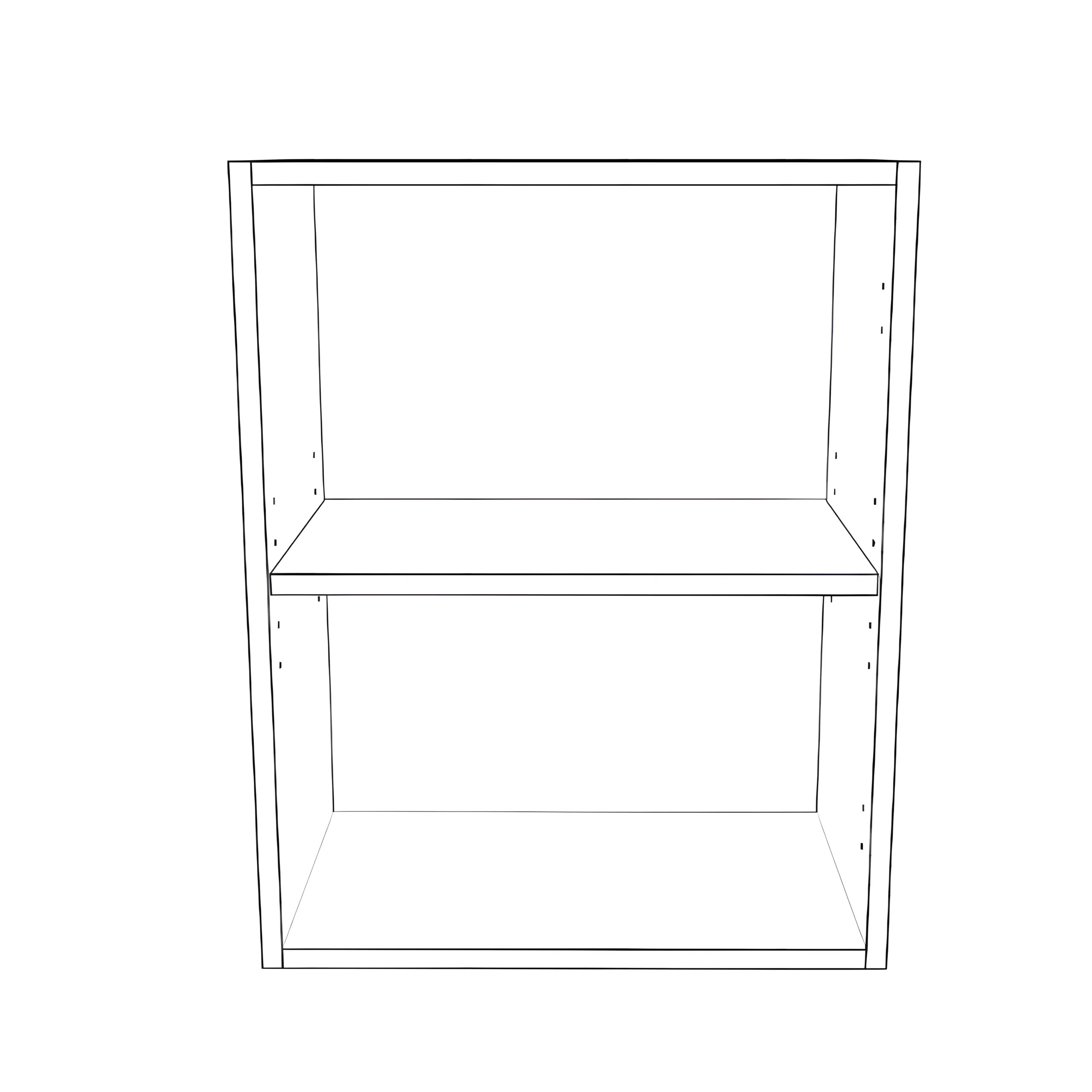 19" Wide x 24" High Wall Cabinet - Thermofoil Doors - Image 2