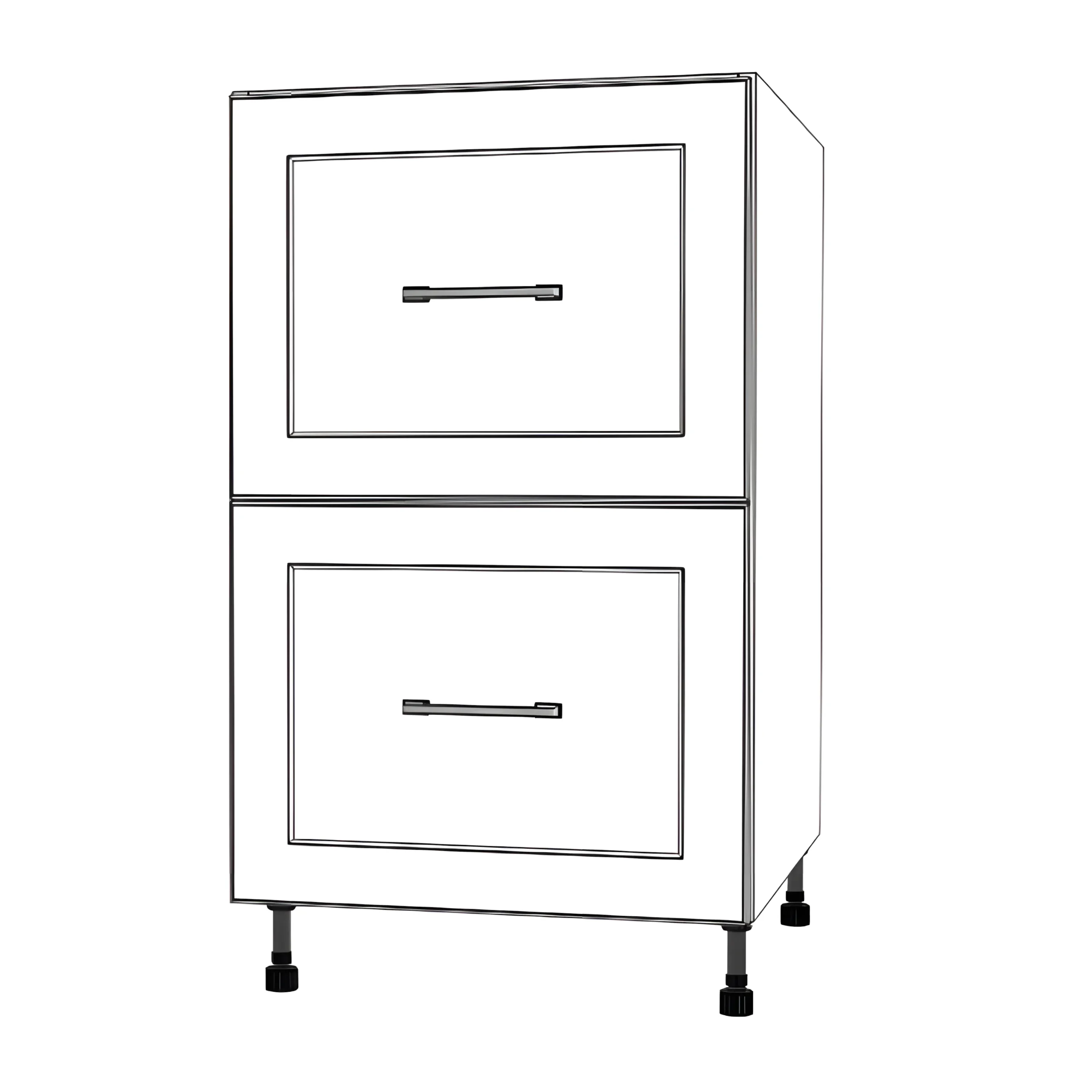 20" Wide Drawer Cabinet - Painted Doors - Image 2