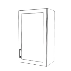 20" Wide x 34" High Wall Cabinet - Painted Doors
