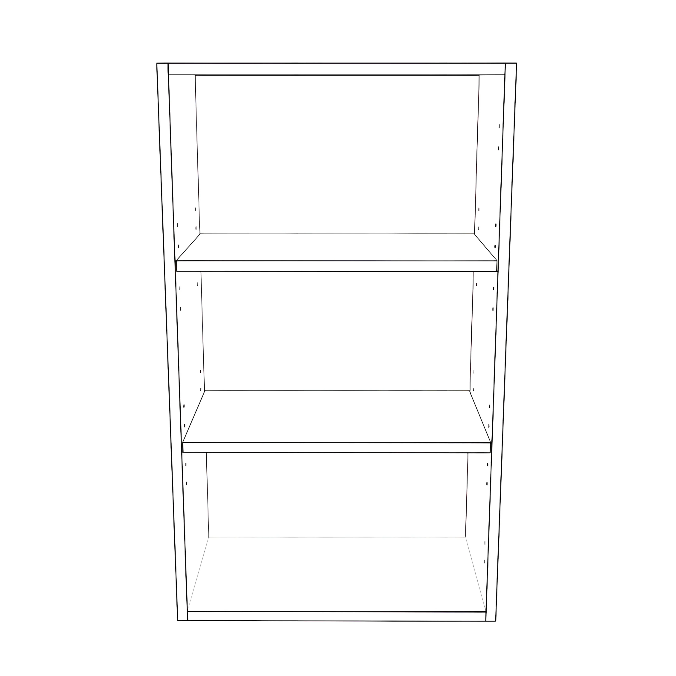 20" Wide x 34" High Wall Cabinet - Painted Doors - Image 2