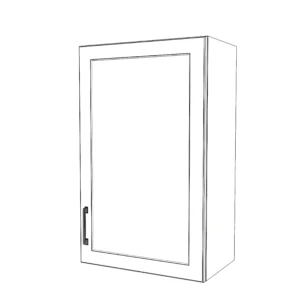 21" Wide x 34" High Wall Cabinet - Painted Doors