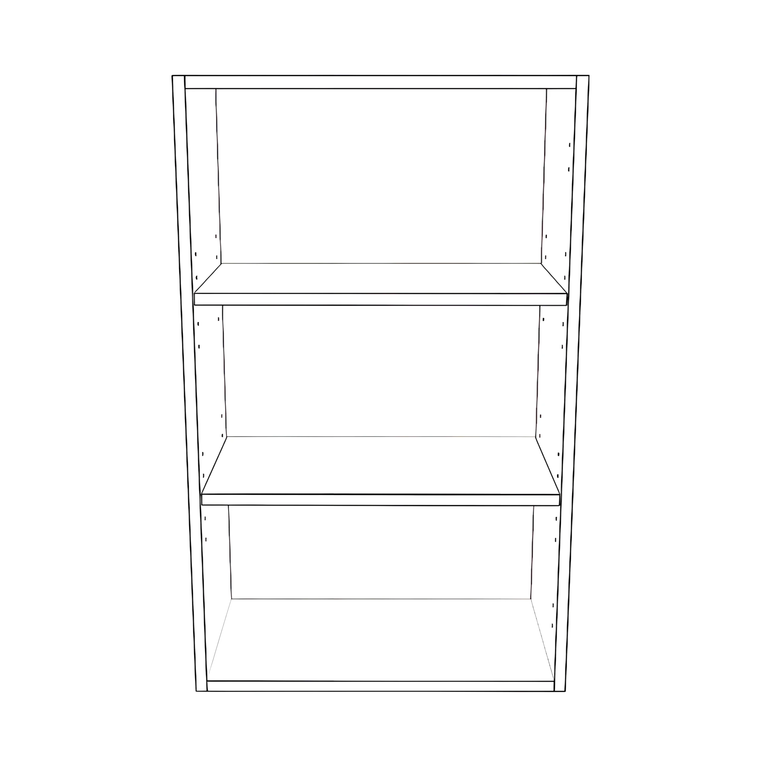 21" Wide x 34" High Wall Cabinet - Painted Doors - Image 2