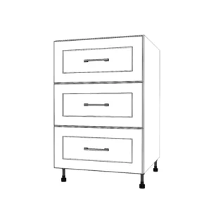 22" Wide Drawer Cabinet - Painted Doors