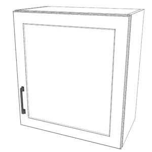 22" Wide x 24" High Wall Cabinet - Painted Doors