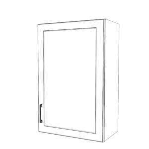 22" Wide x 34" High Wall Cabinet - Painted Doors