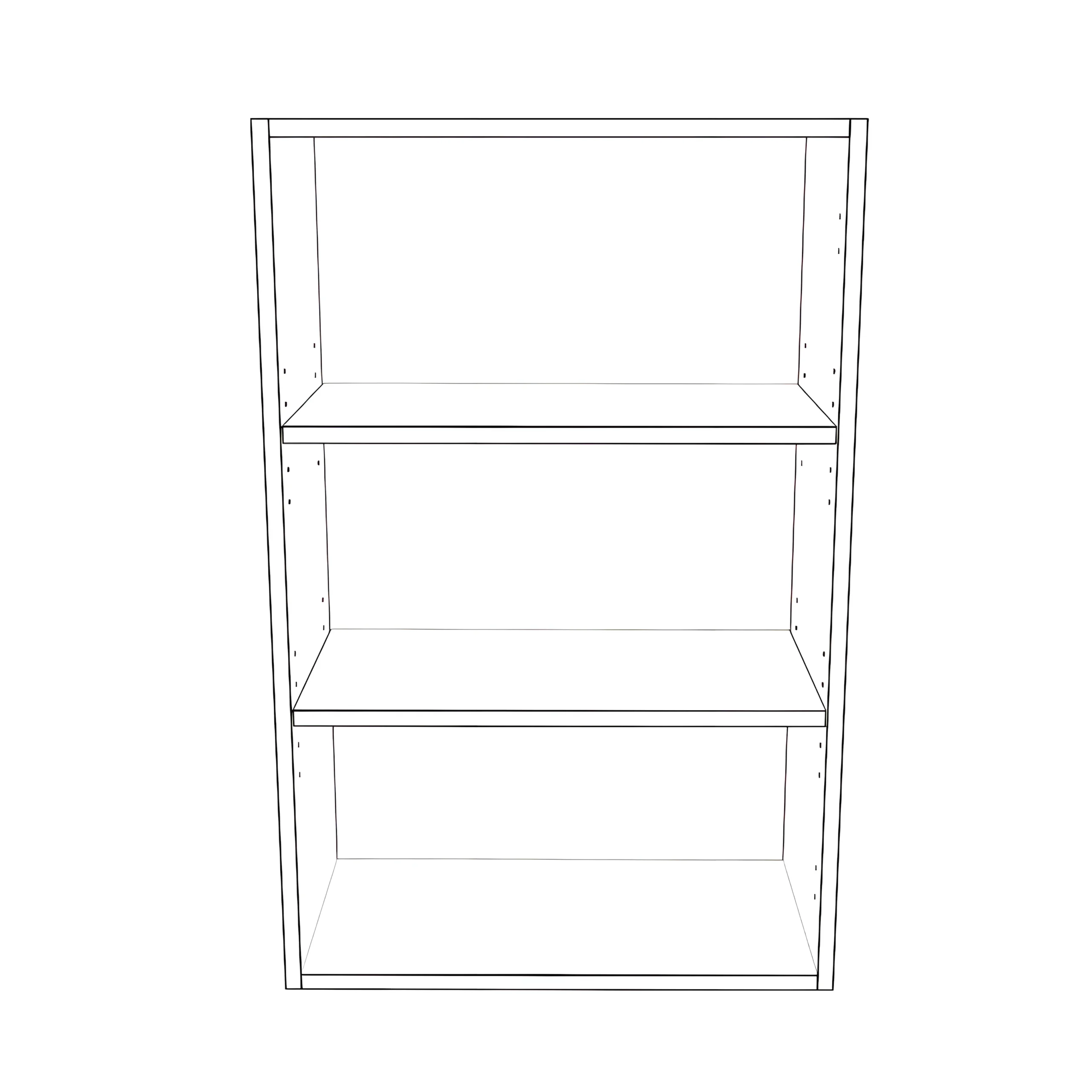 22" Wide x 34" High Wall Cabinet - Painted Doors - Image 2