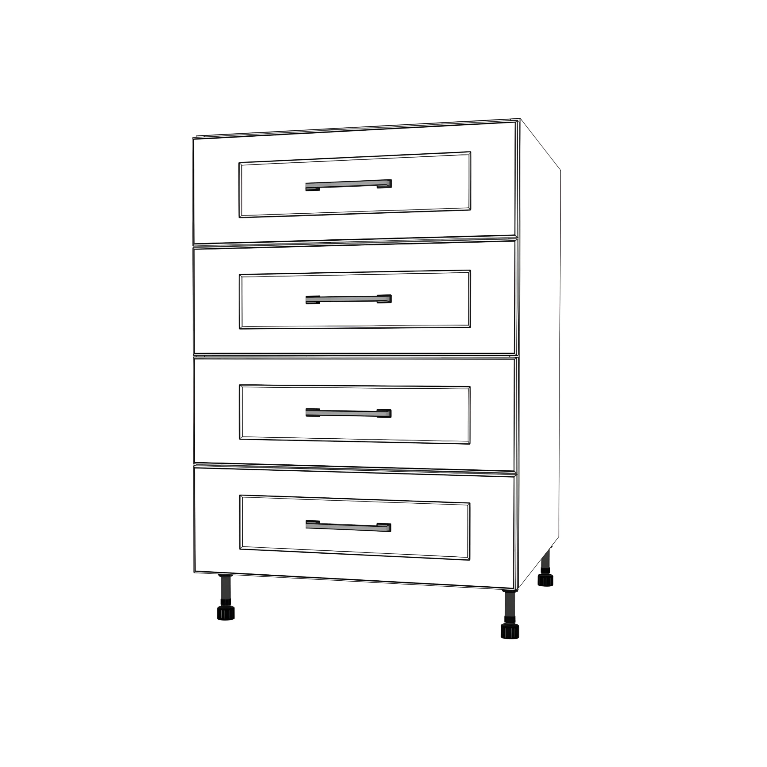 23" Wide Drawer Cabinet - Painted Doors - Image 3
