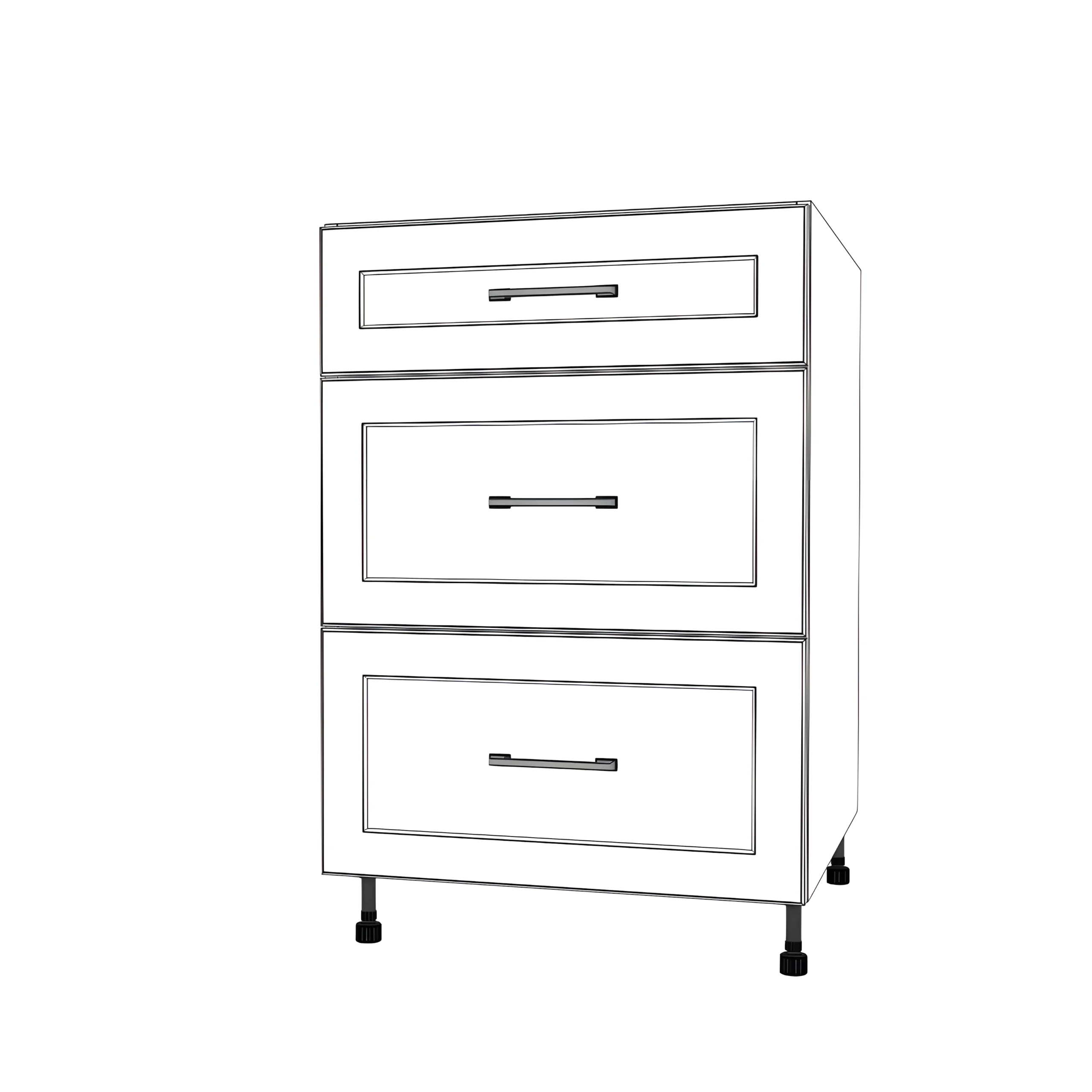 23" Wide Drawer Cabinet - Painted Doors - Image 2
