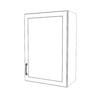 23" Wide x 34" High Wall Cabinet - Painted Doors