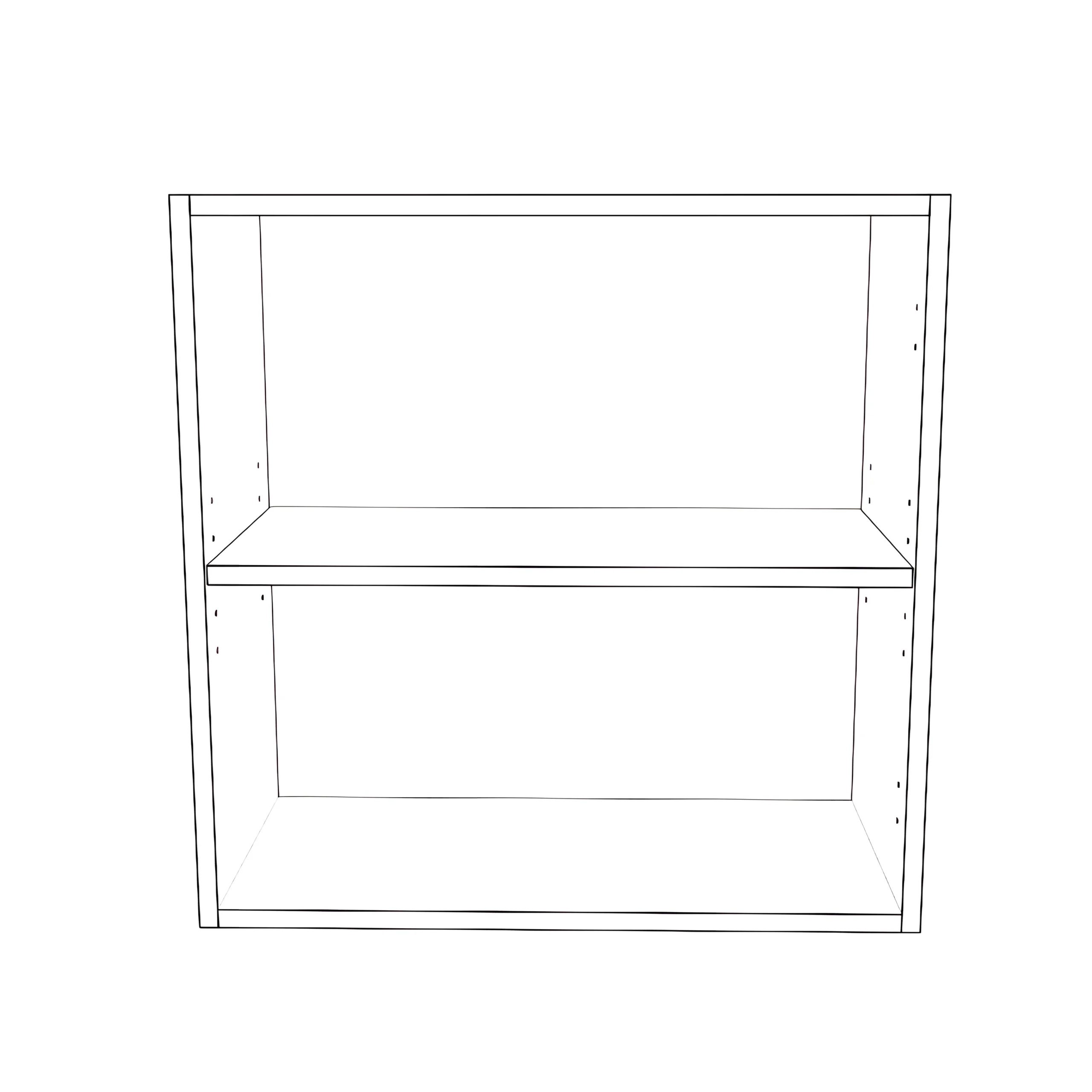 24" Wide x 24" High Wall Cabinet - Thermofoil Doors - Image 2