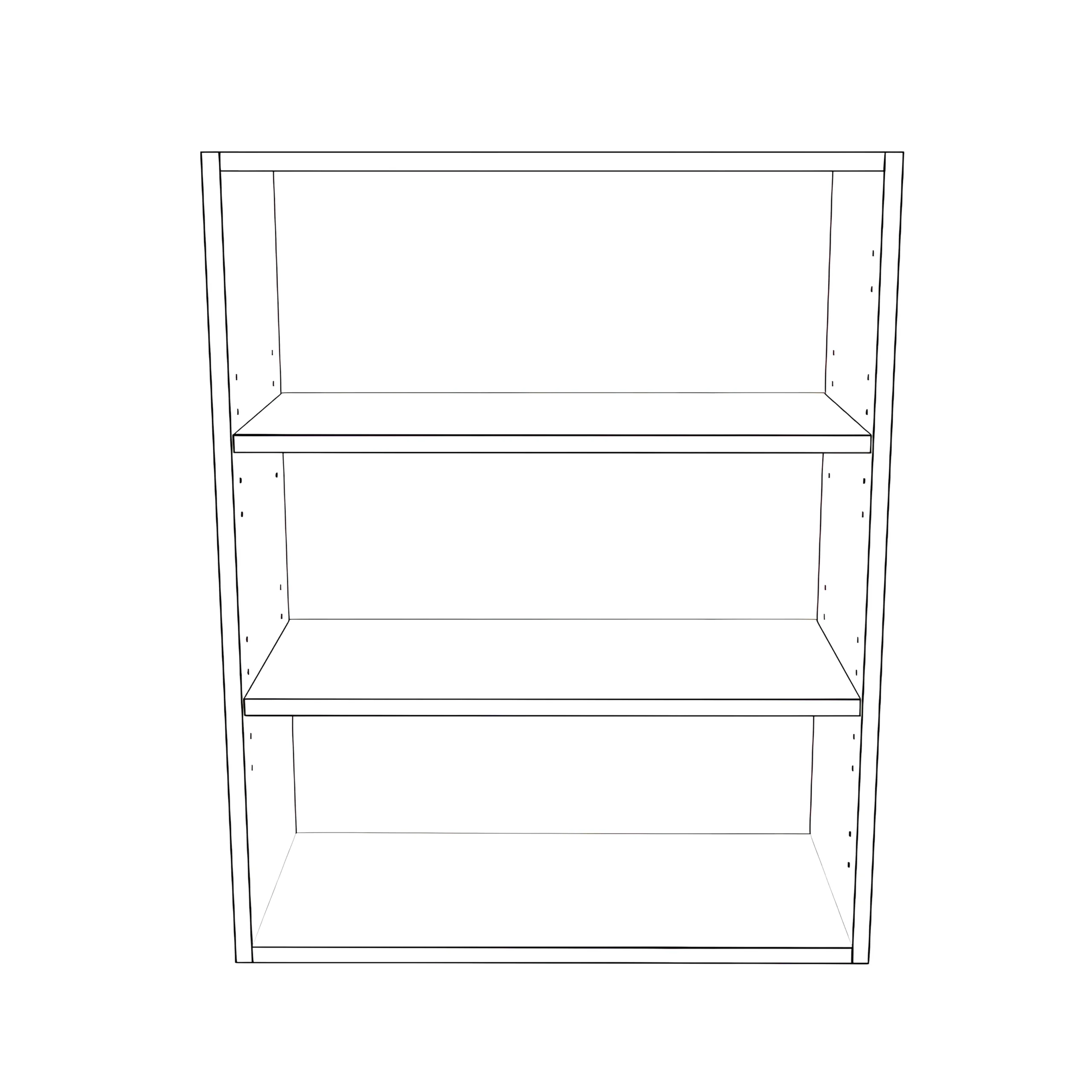 24" Wide 30" High Blind Corner Wall Cabinet - Door on Right Side - Painted Doors - Image 2