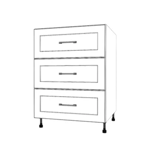 25" Wide Drawer Cabinet - Painted Doors