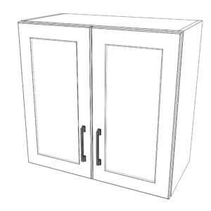 25" Wide x 24" High Wall Cabinet - Painted Doors