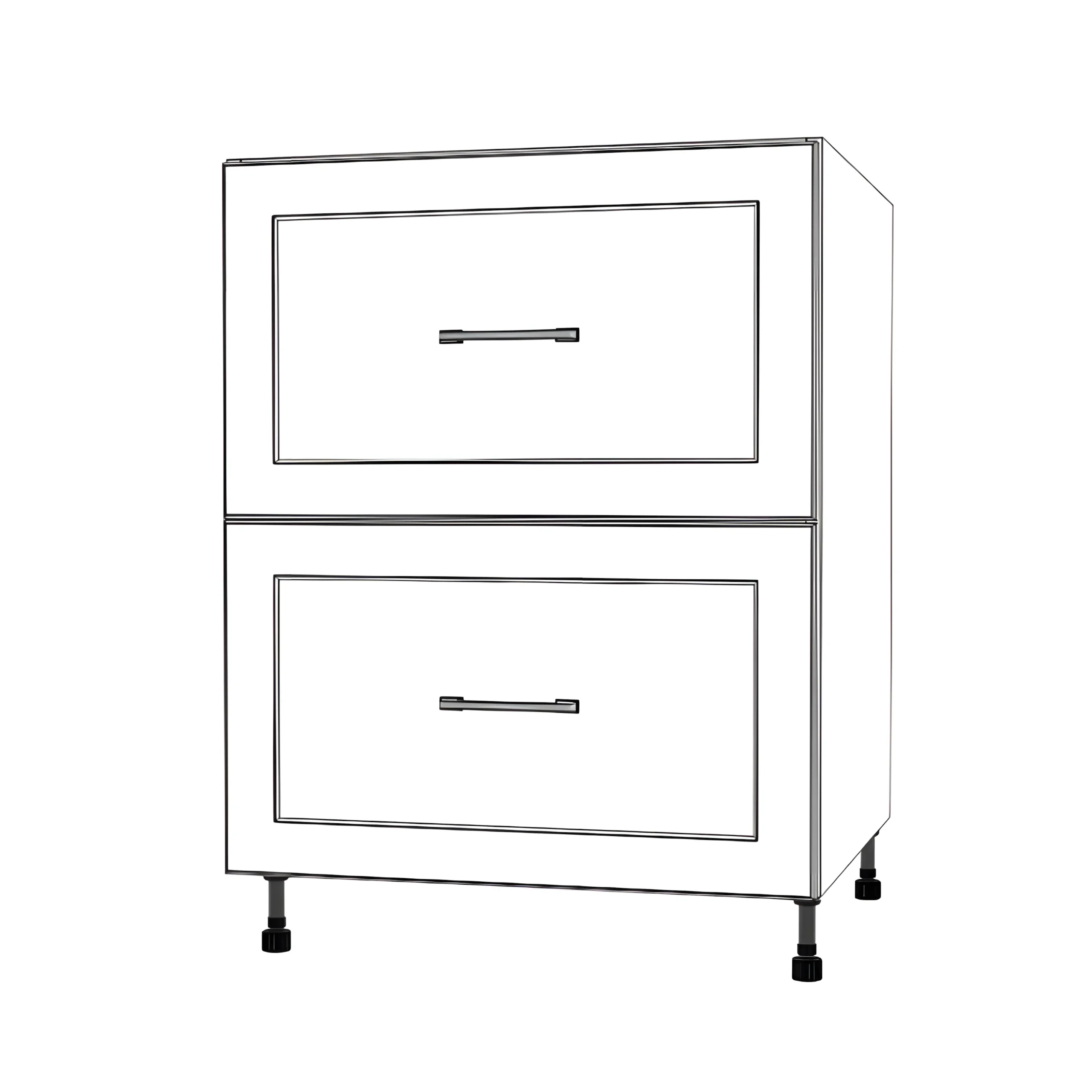 26" Wide Drawer Cabinet - Painted Doors - Image 3