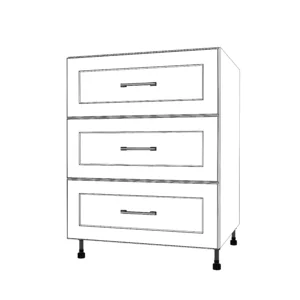 26" Wide Drawer Cabinet - Painted Doors