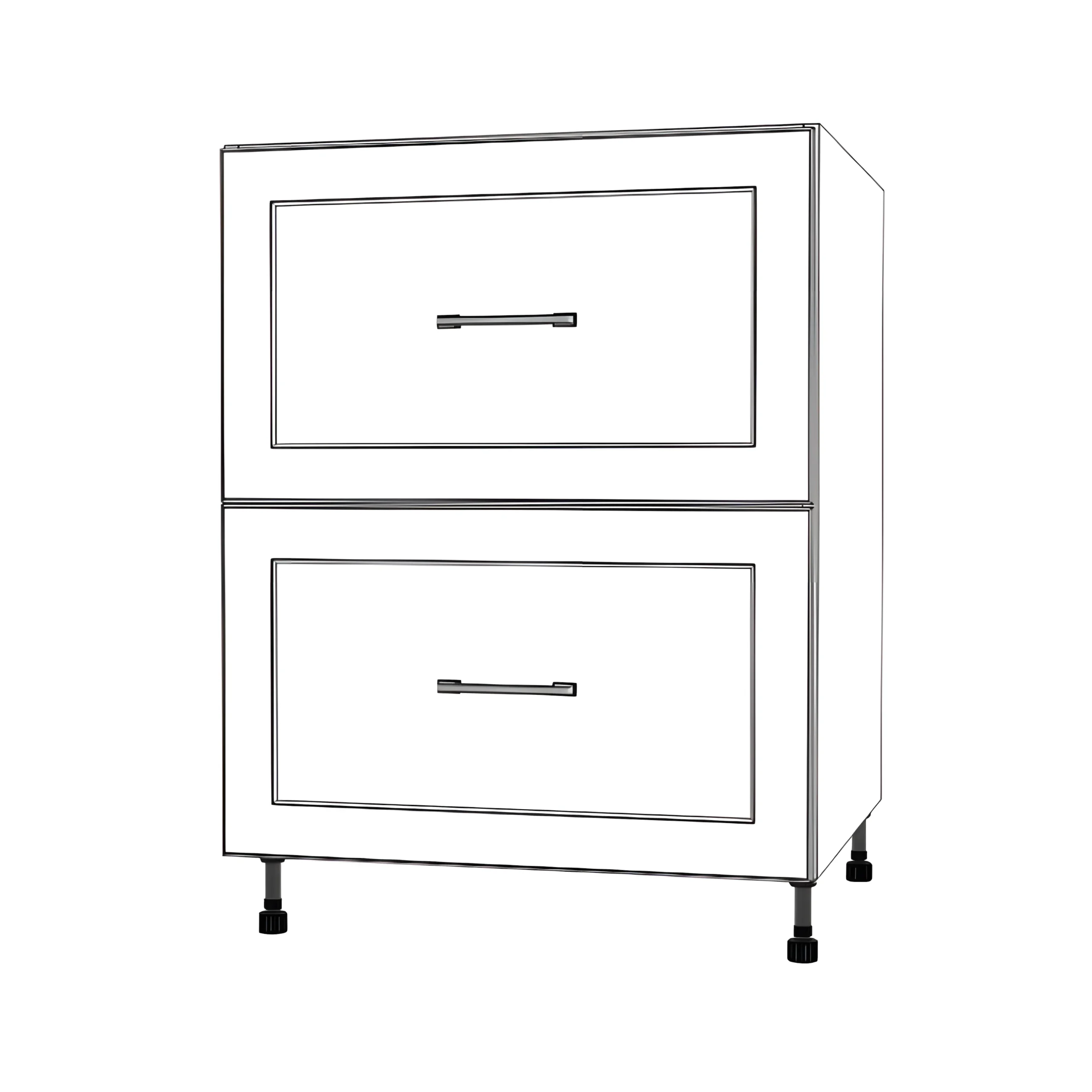 27" Wide Drawer Cabinet - Painted Doors - Image 2