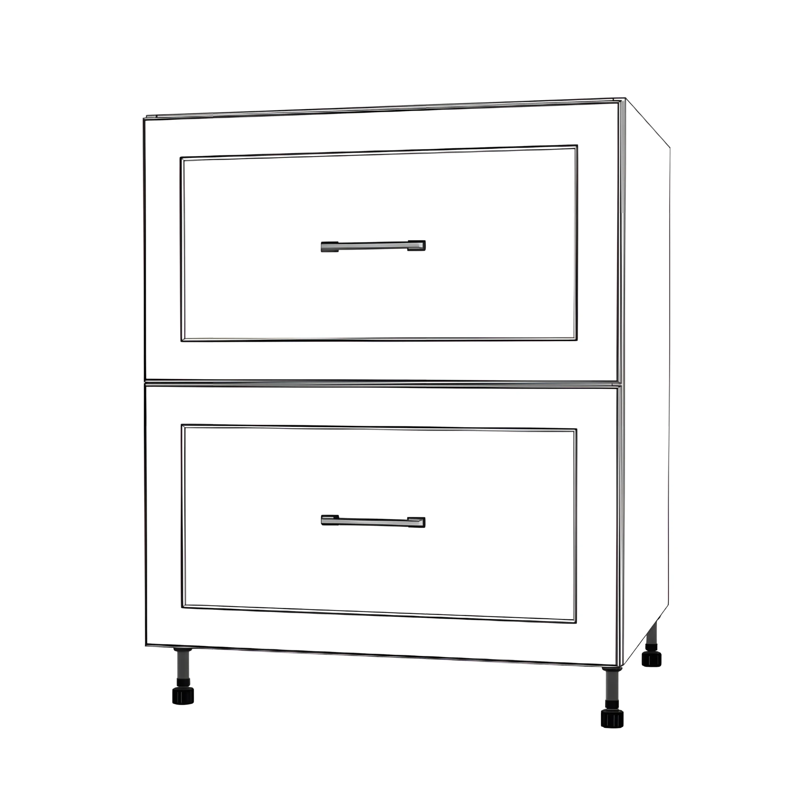 28" Wide Drawer Cabinet - Painted Doors