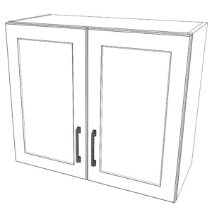 28" Wide x 24" High Wall Cabinet - Painted Doors