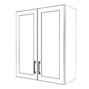 28" Wide x 34" High Wall Cabinet - Painted Doors