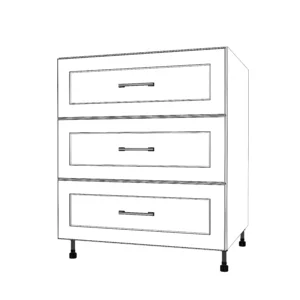 29" Wide Drawer Cabinet - Painted Doors
