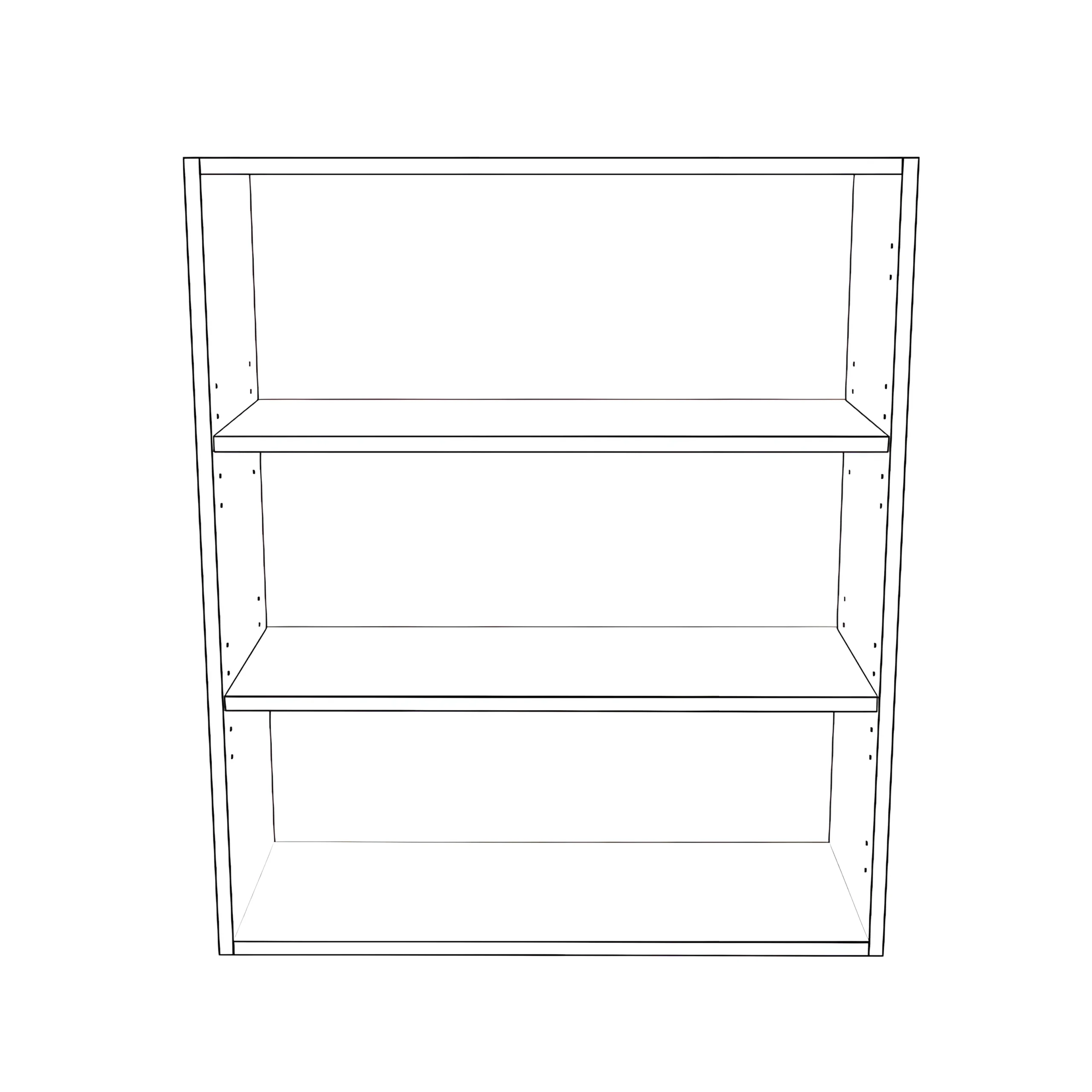 29" Wide x 34" High Wall Cabinet - Painted Doors - Image 2