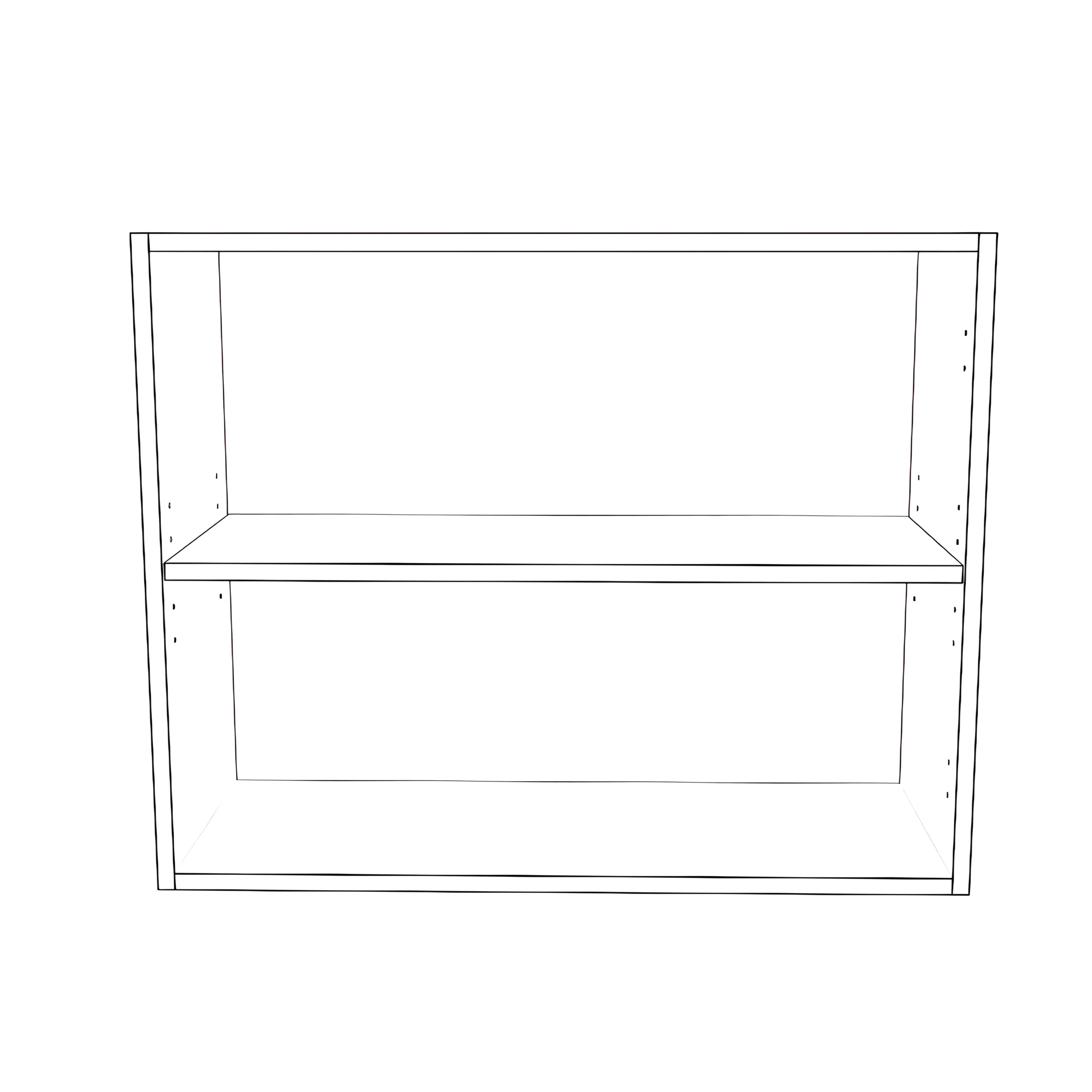 30" Wide x 24" High Wall Cabinet - Painted Doors - Image 2