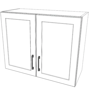 30" Wide x 24" High Wall Cabinet - Painted Doors
