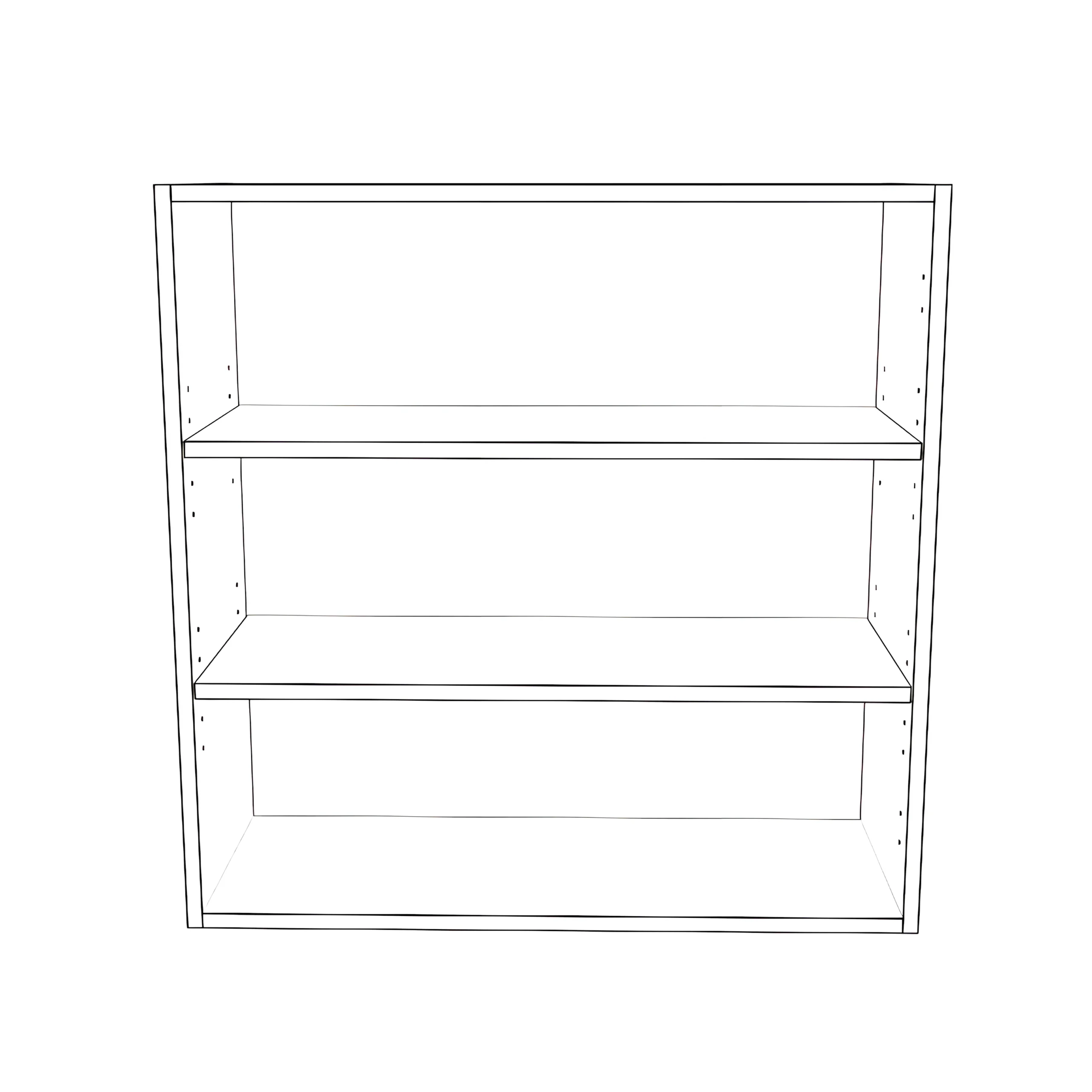 30" Wide 30" High Blind Corner Wall Cabinet - Door on Right Side- Painted Doors - Image 2