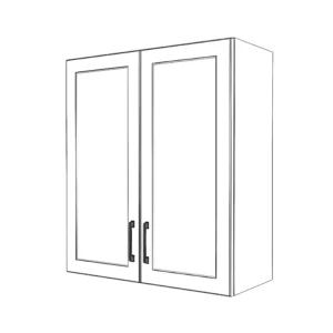30" Wide x 34" High Wall Cabinet - Painted Doors