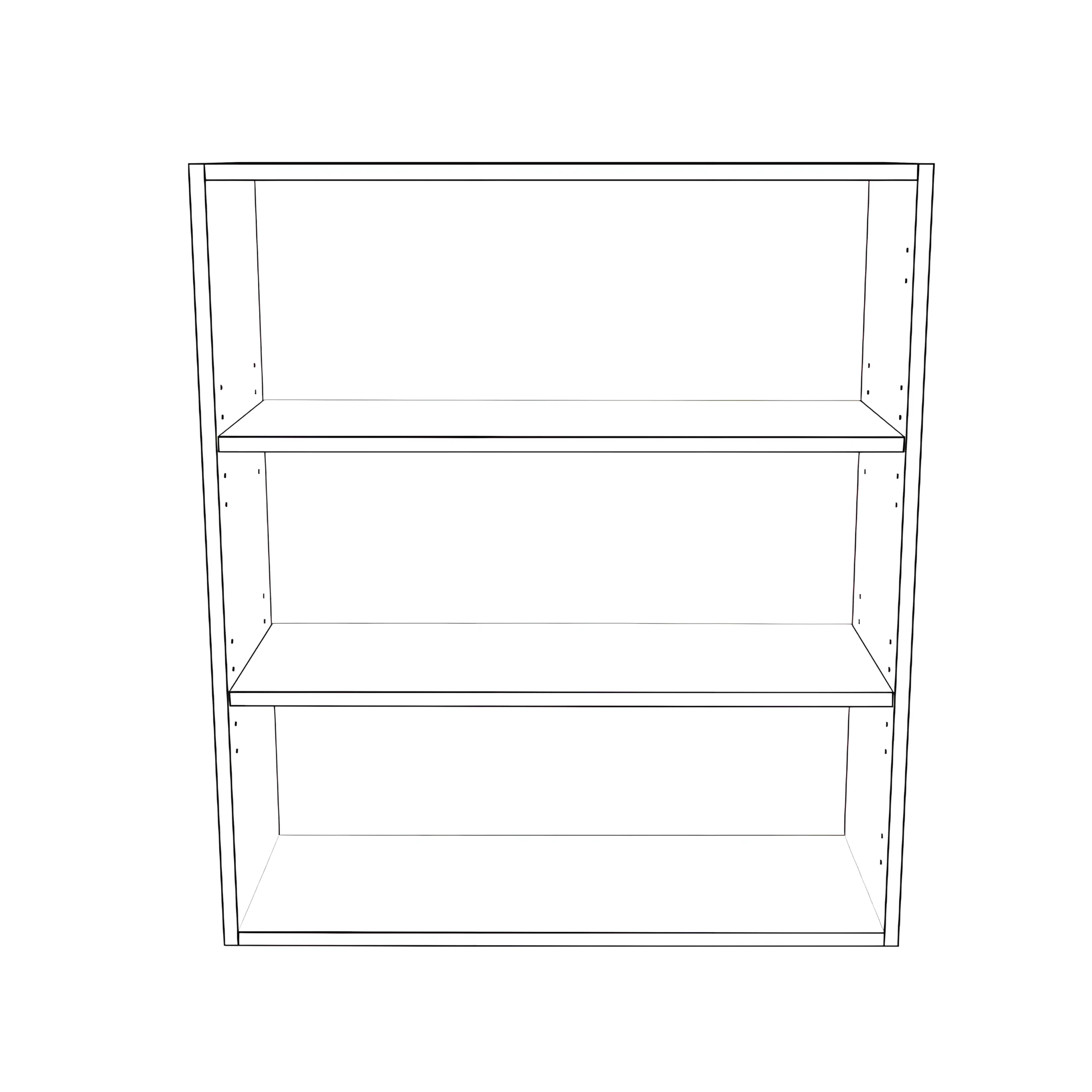 30" Wide x 34" High Wall Cabinet - Painted Doors - Image 2