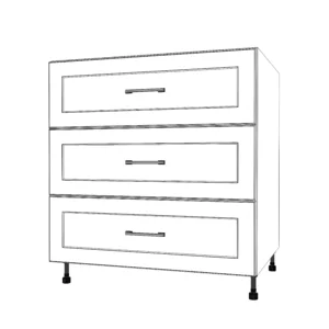 32" Wide Drawer Cabinet - Painted Doors