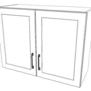32" Wide x 24" High Wall Cabinet - Painted Doors
