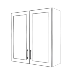 32" Wide x 34" High Wall Cabinet - Painted Doors