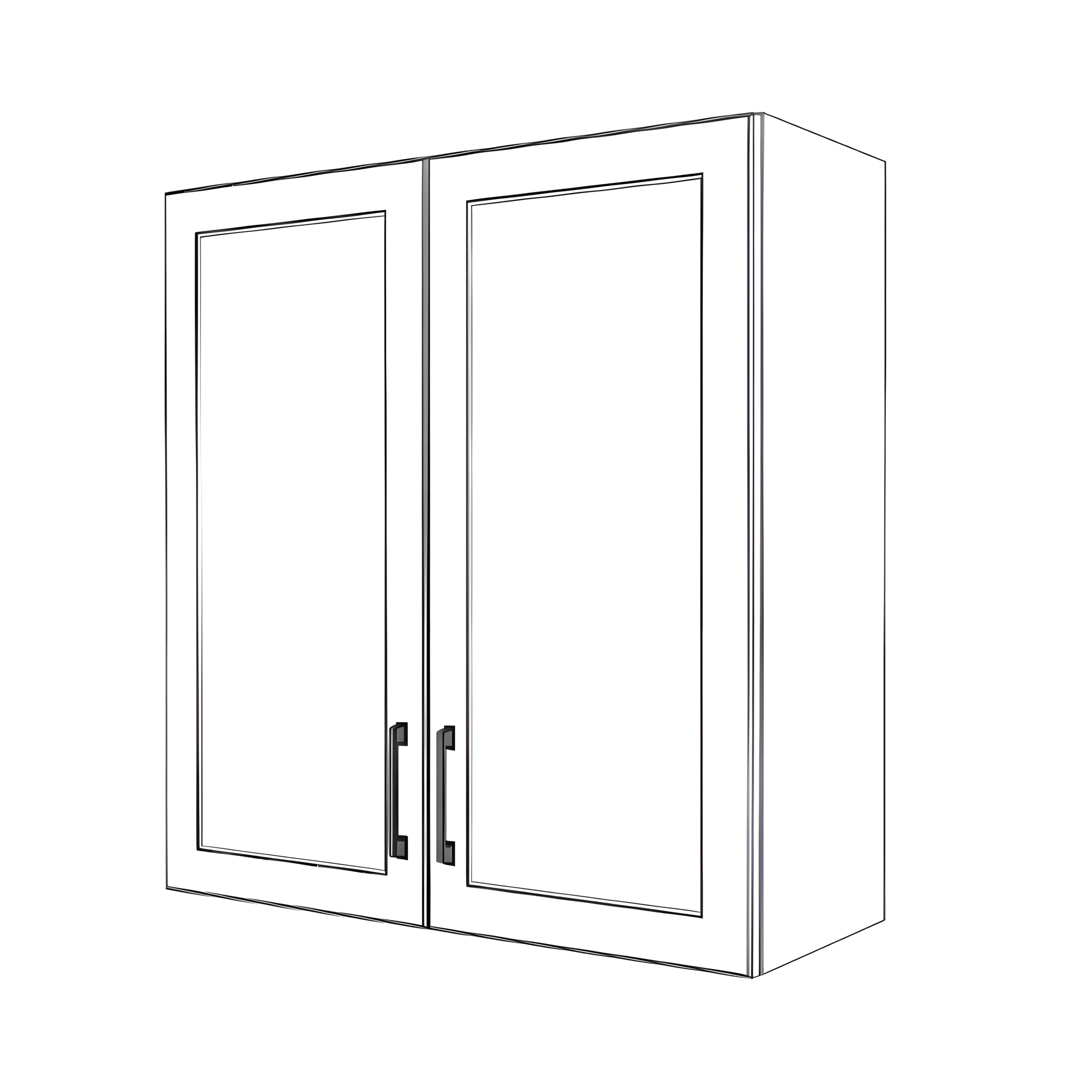 32" Wide x 34" High Wall Cabinet - Painted Doors