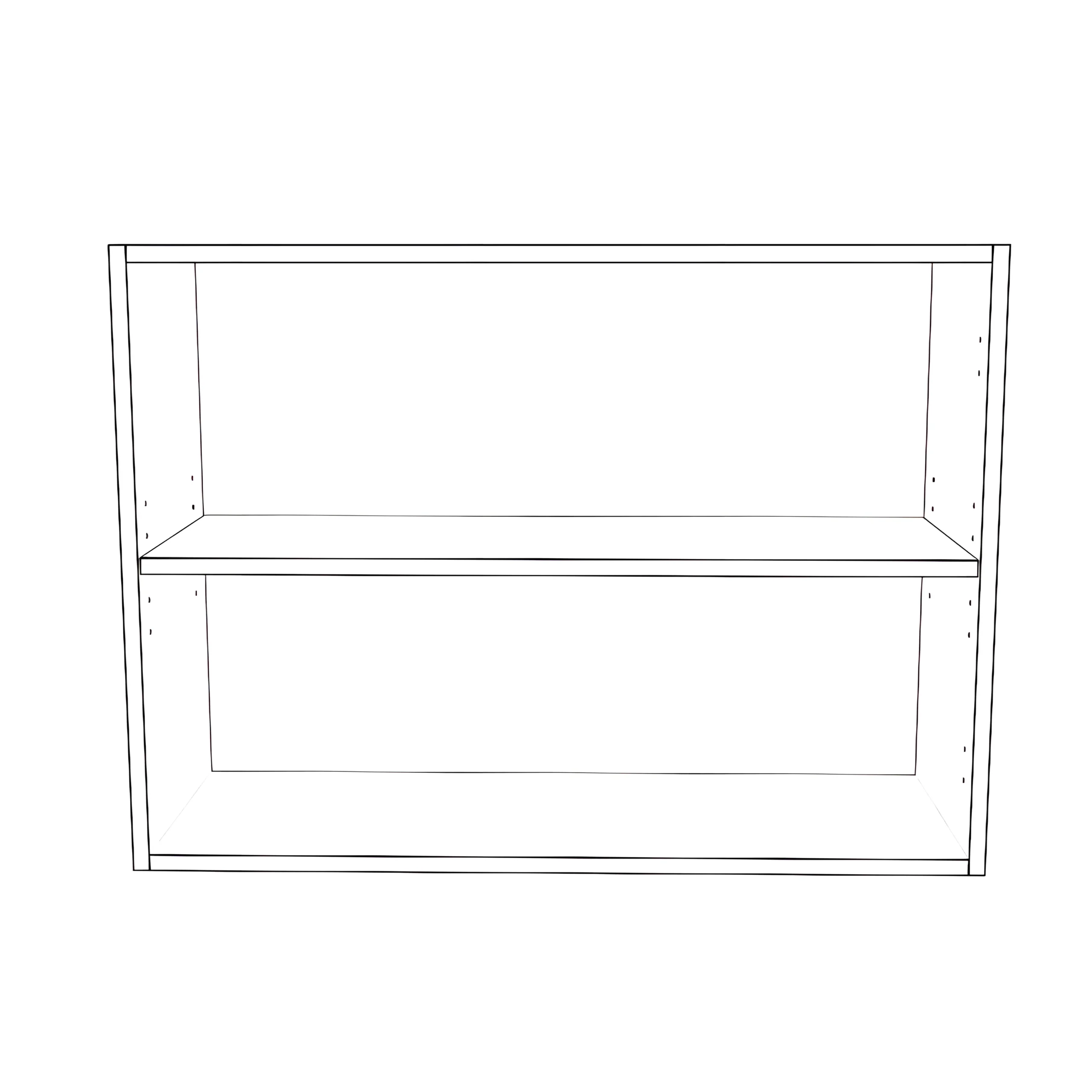 33" Wide x 24" High Wall Cabinet - Painted Doors - Image 2