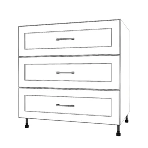 34" Wide Drawer Cabinet - Painted Doors