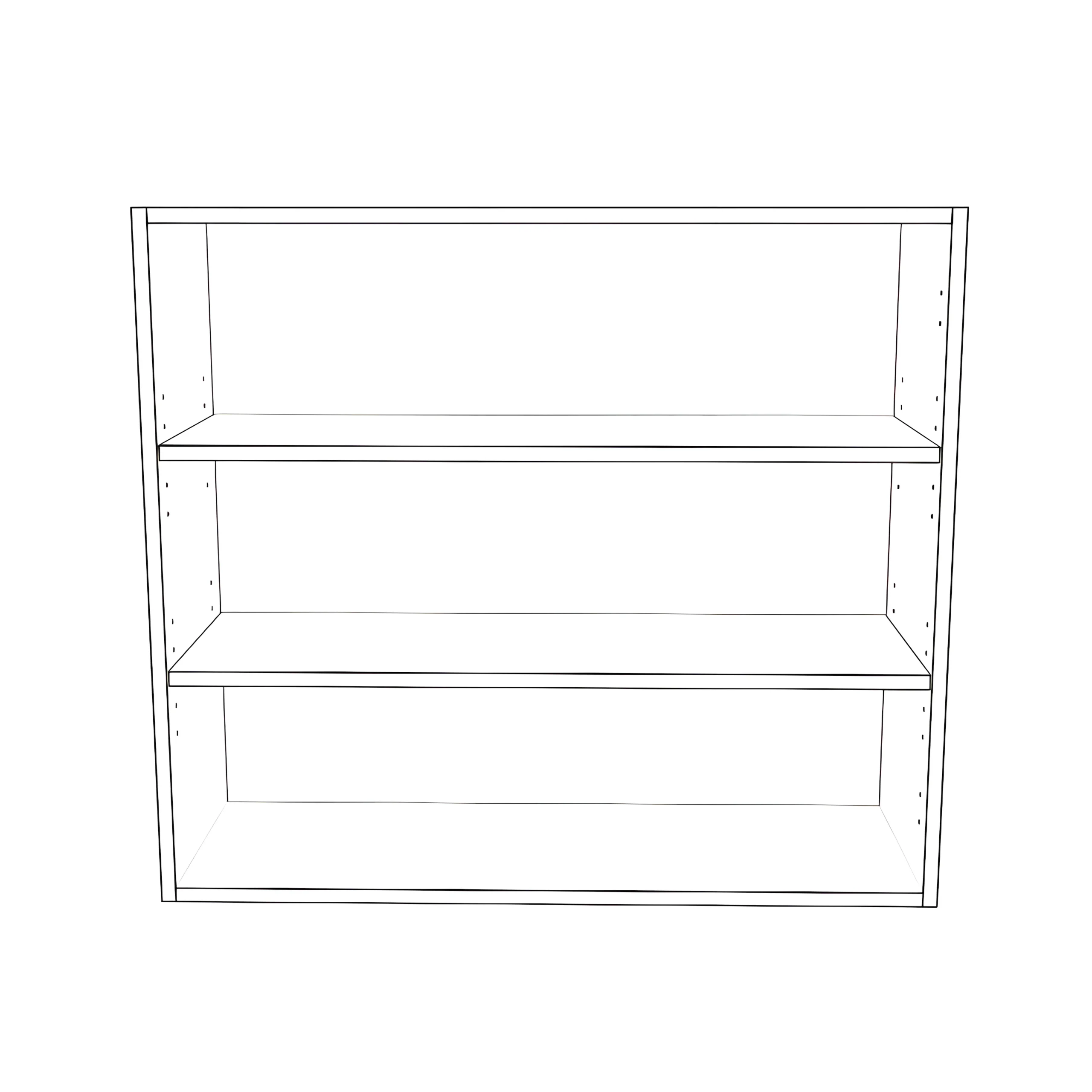 34" Wide x 30" High Wall Cabinet - Painted Doors - Image 2